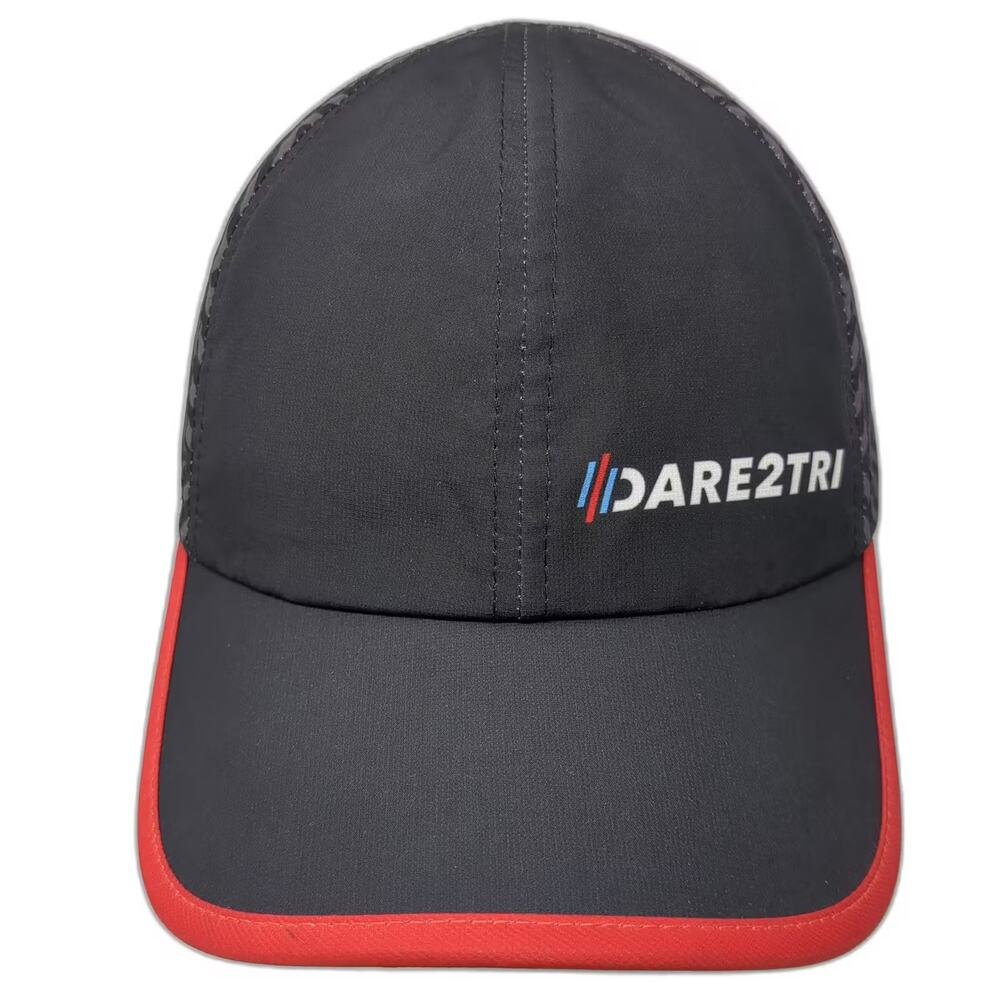 boco GEAR Dare2Tri Performance Geometric Baseball Cap Black Red One Size Hat